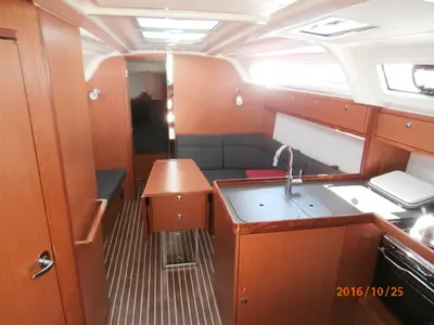 Salon of Mattina, a Bavaria Cruiser 37 sailboat at Municipal Unit of Lefkada, Greece