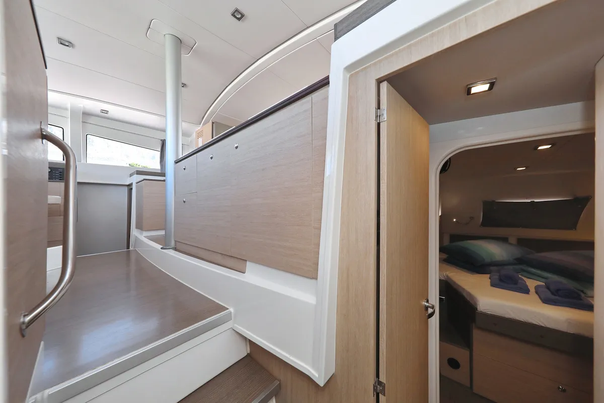 Cabin on Summer Loft, a Bali 4.3 catamaran at Grad Biograd na Moru, Croatia