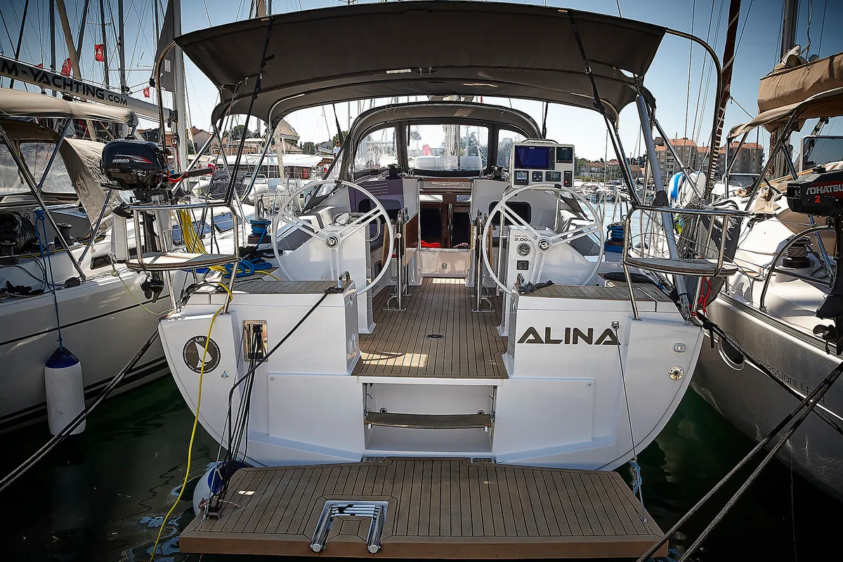 Alina, a Elan Impression 45.1 sailboat at Biograd na Moru, Croatia