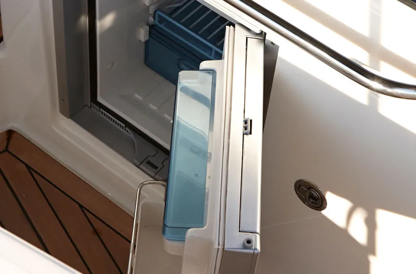 Galley of Quicksilver 805, a Quicksilver Activ 805 Cruiser motorboat at Tribunj, Croatia