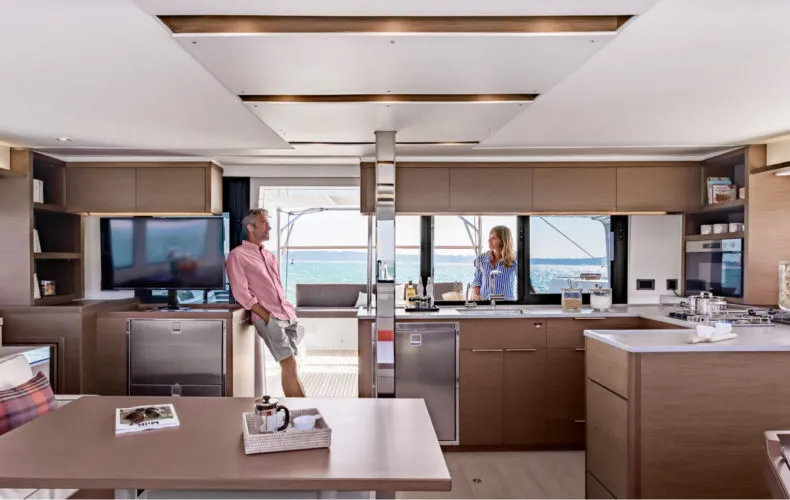 Galley of Myelli, a Lagoon 46 catamaran at Road Town, British Virgin Islands