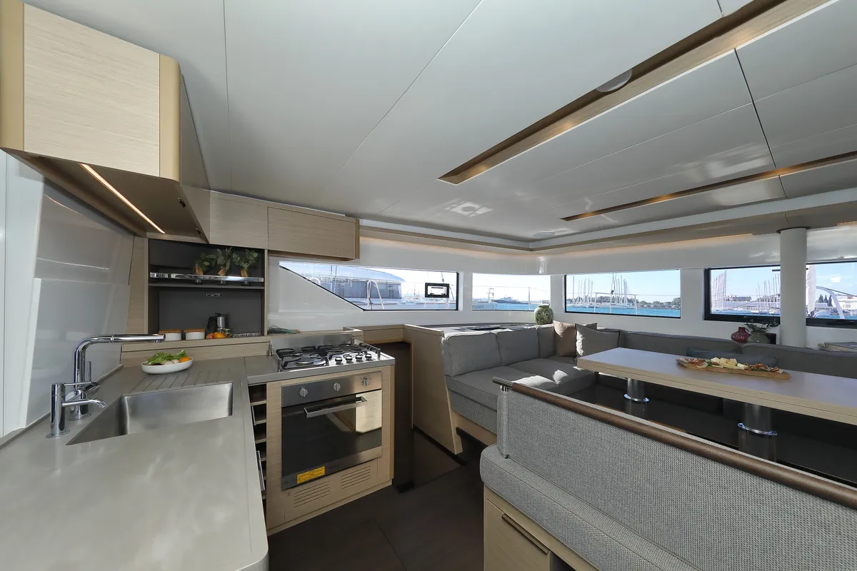 Galley of SERENDIPITY, a Lagoon 51 catamaran at Sukošan, Croatia