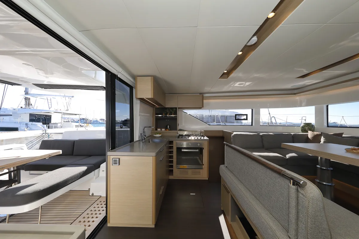 Galley of SERENDIPITY, a Lagoon 51 catamaran at Sukošan, Croatia
