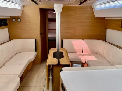 Salon of Loki, a Elan E6 sailboat at Pirovac, Croatia