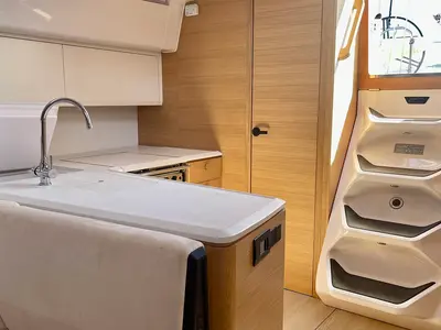 Galley of Loki, a Elan E6 sailboat at Pirovac, Croatia