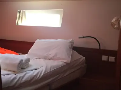 Cabin on PARIJA, a Beneteau Oceanis 45 sailboat at Split, Croatia