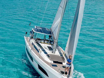 Midi, a Dufour 48 sailboat at Marseille, France