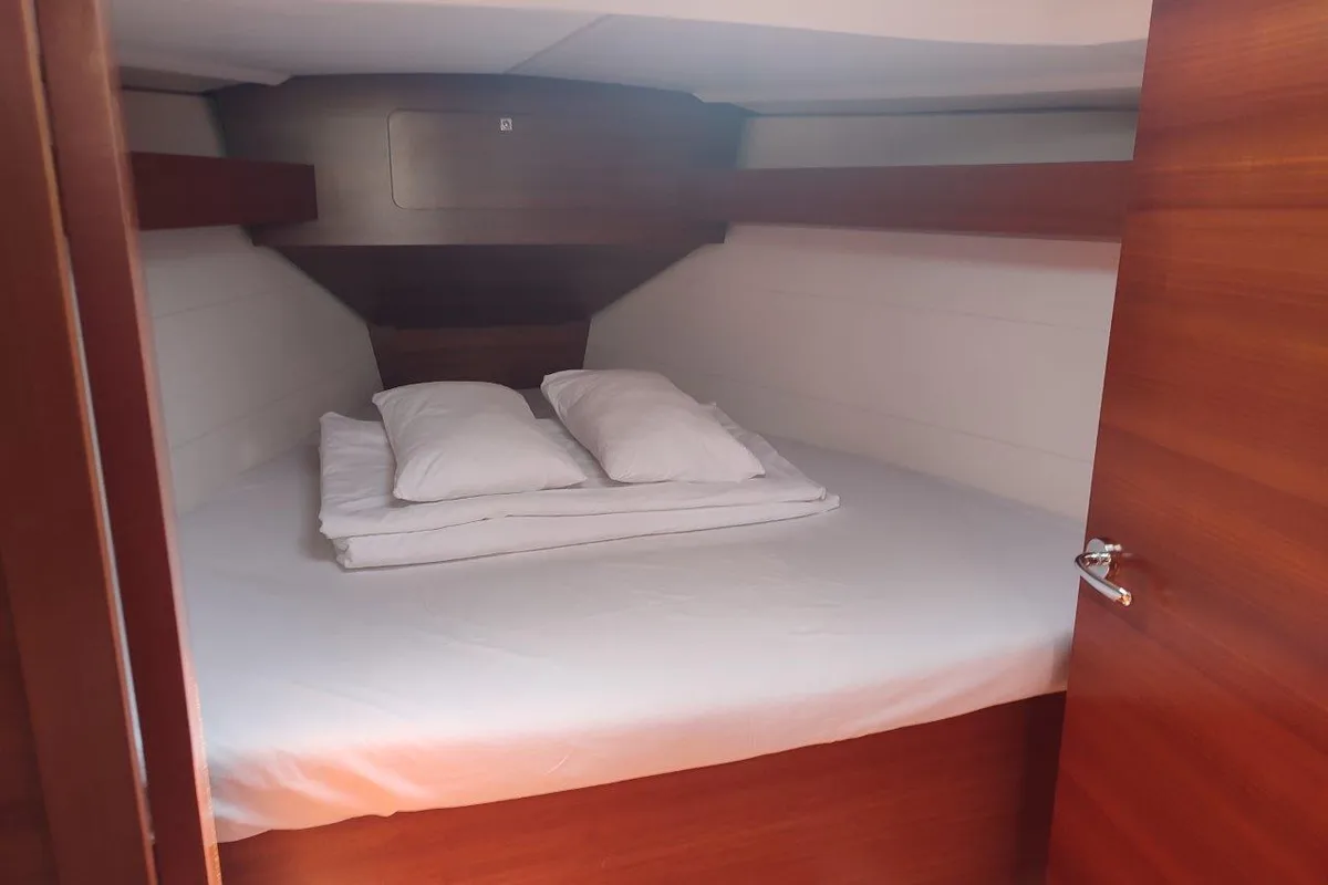 Cabin on Spinaker, a Dufour 350 GL sailboat at Izola / Isola, Slovenia