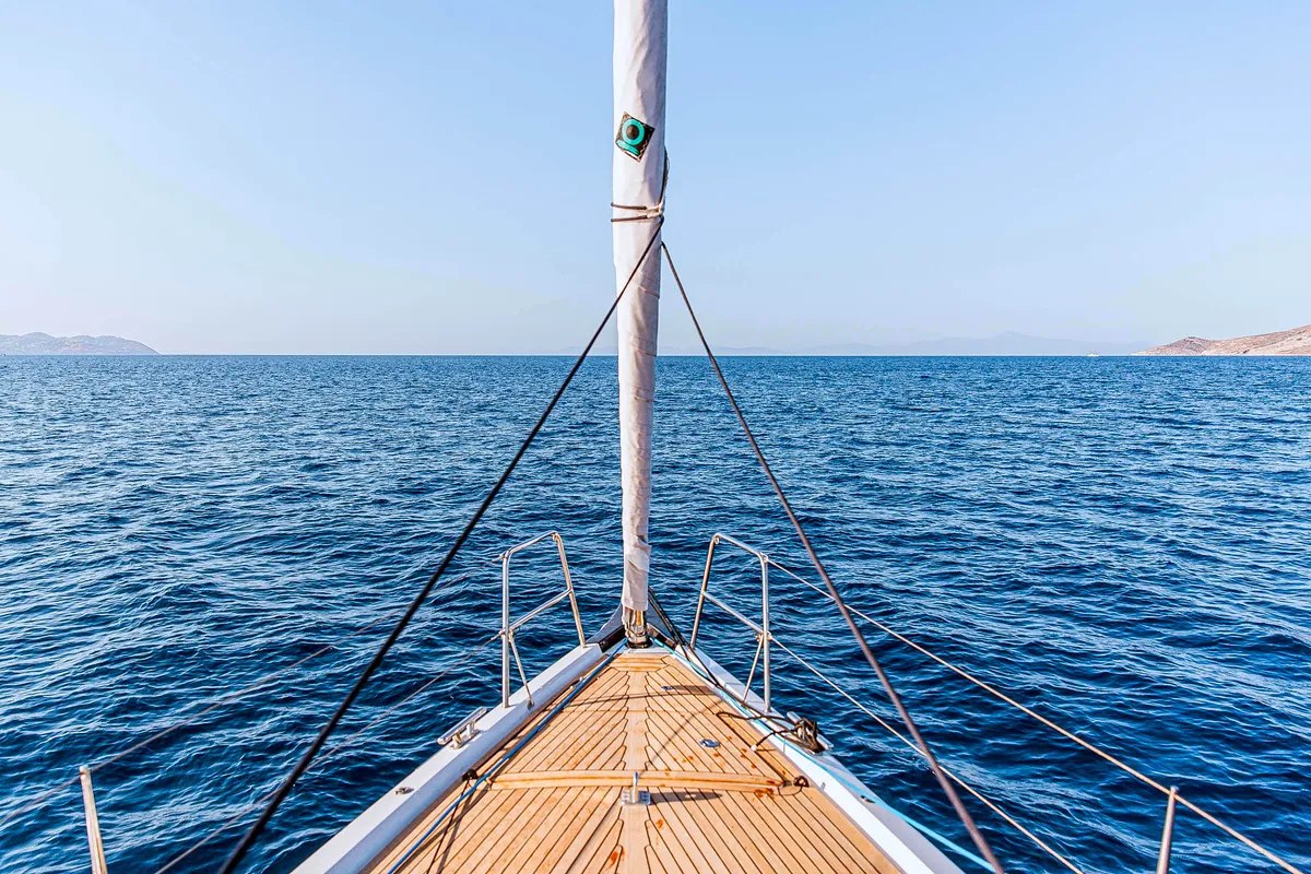 Exterior view of Athena, a X-Yachts X4⁶ sailboat at Lavrion, Greece