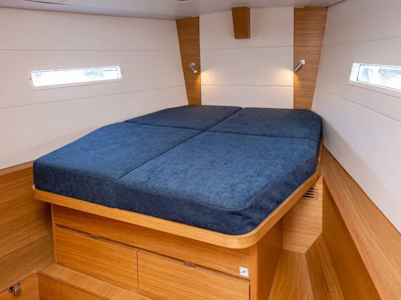Cabin on Athena, a X-Yachts X4⁶ sailboat at Lavrion, Greece