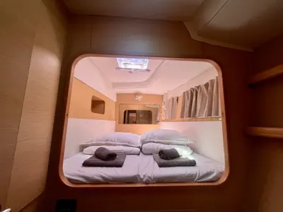 Cabin on Celia, a Lagoon 440 catamaran at Marina, Croatia