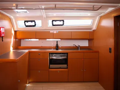 Galley of Salbunara, a Bavaria Cruiser 46 sailboat at Kaštela, Croatia