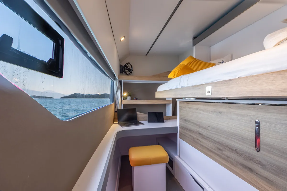 Cabin on Stardust, a Gulet Windelo 54 catamaran at Municipal Unit of Lefkada, Greece