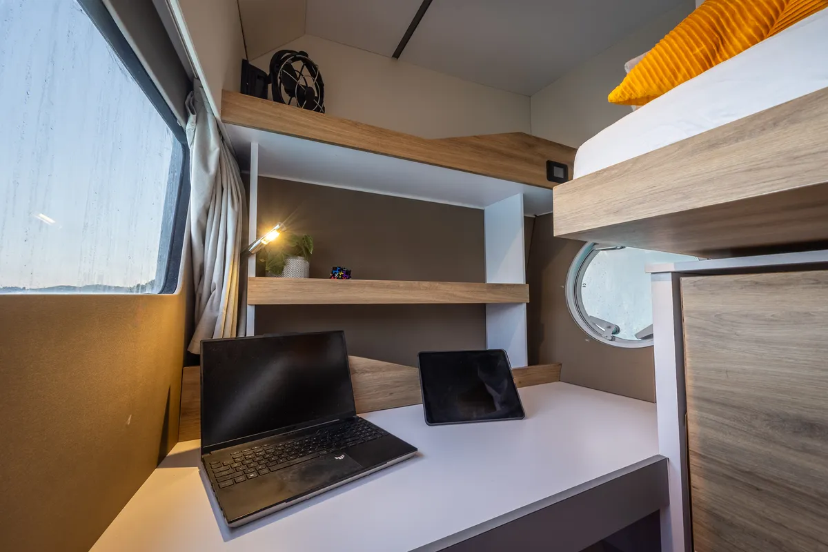 Cabin on Stardust, a Gulet Windelo 54 catamaran at Municipal Unit of Lefkada, Greece