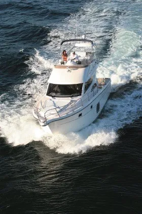 Exterior view of Altair 45, a motor yacht at Pula, Croatia