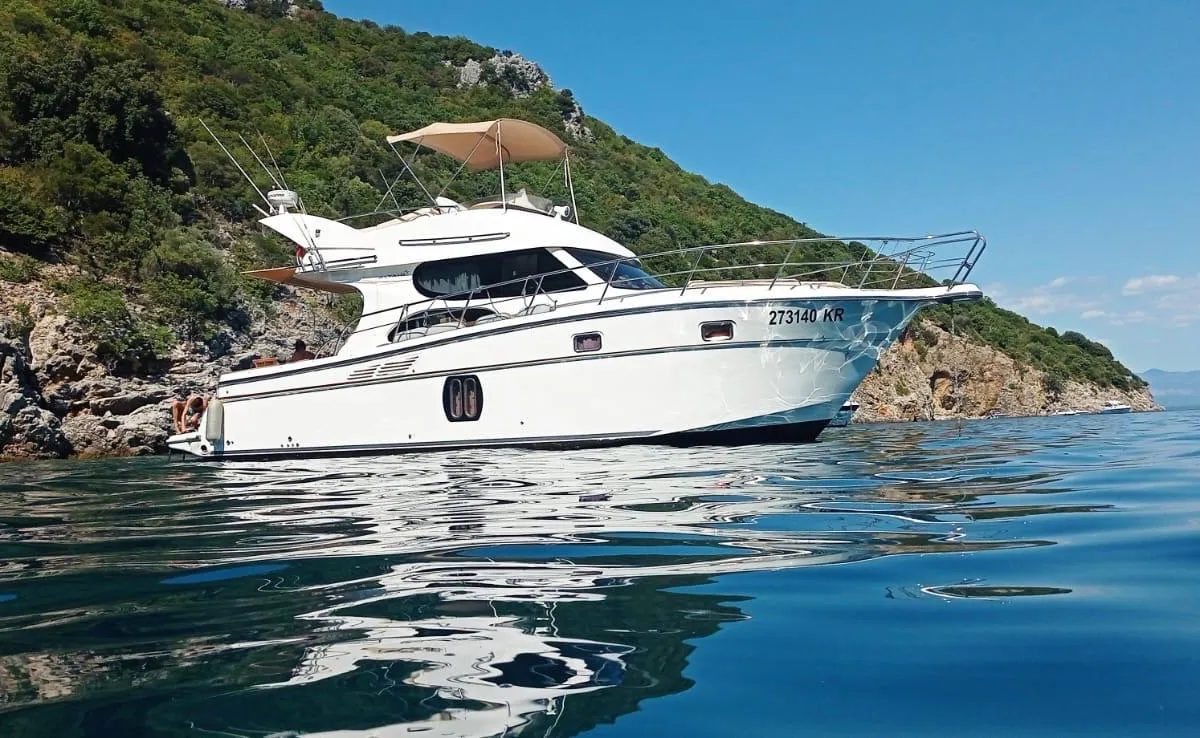 Exterior view of Altair 45, a motor yacht at Pula, Croatia