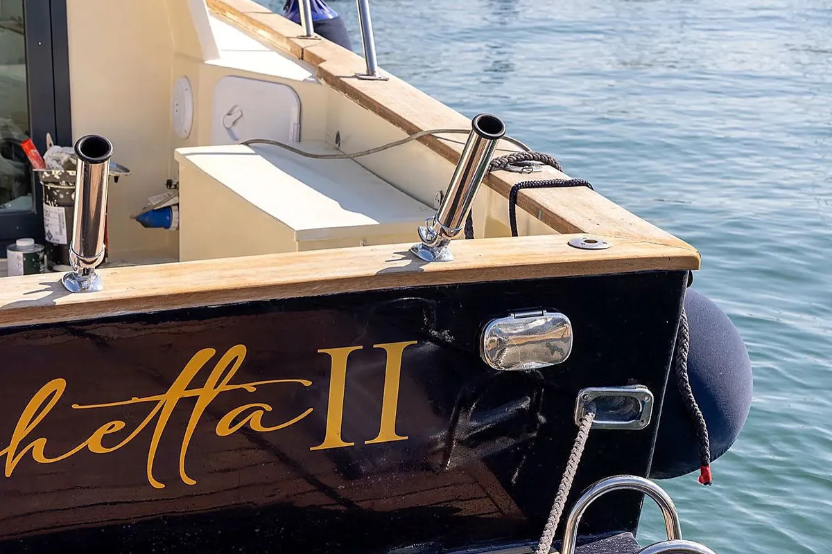 Exterior view of Cichetta II, a Gulet Motorboat motorboat at Trapani, Italy