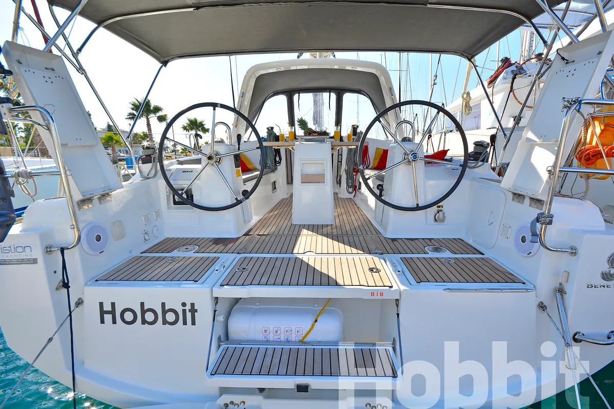 Galley of Hobbit, a Beneteau Oceanis 35 sailboat at Kos, Greece