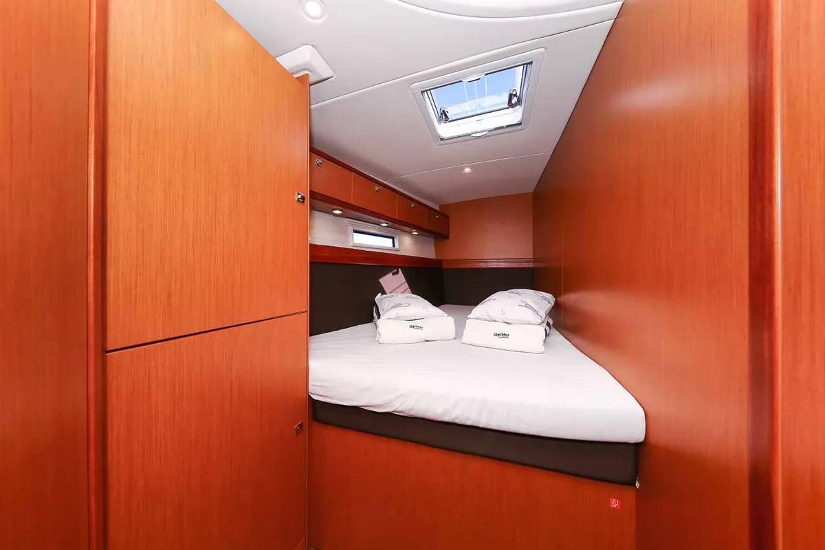 Cabin on Domo, a Bavaria Cruiser 56 sailboat at Grad Pula, Croatia