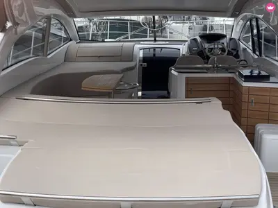 Deck of Piccere, a Sessa C48 motor yacht at Salerno, Italy