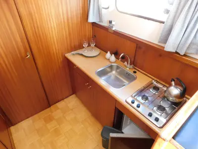 Galley of Gulet Rogger 1000 Salon, a motorboat at IJsselstein, Netherlands
