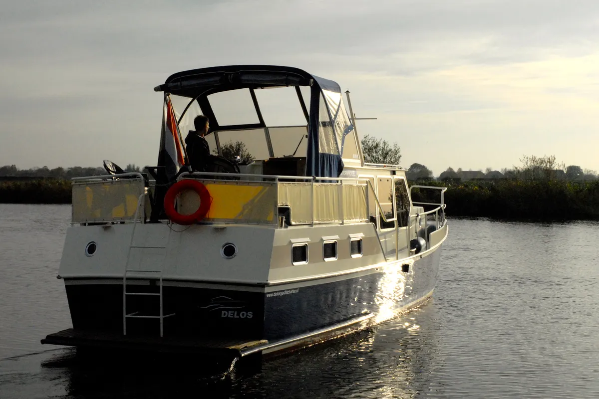 Exterior view of Gulet Rogger 1000 Salon, a motorboat at IJsselstein, Netherlands