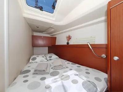 Cabin on Marion, a Hanse 455 sailboat at Dubrovnik, Croatia