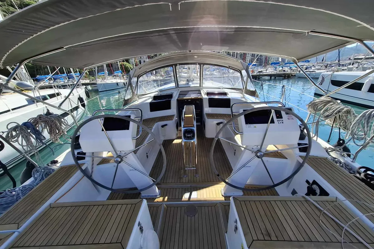 Marion, a Hanse 455 sailboat at Dubrovnik, Croatia