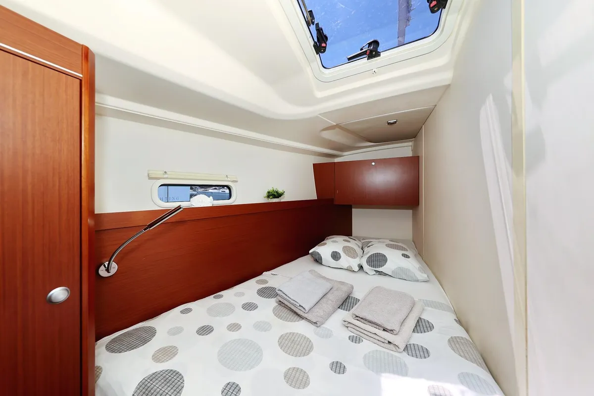 Cabin on Marion, a Hanse 455 sailboat at Dubrovnik, Croatia