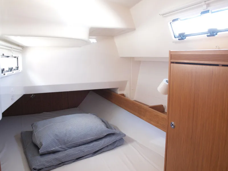 Cabin on Sea Wolf, a Bavaria Cruiser 36 sailboat at Primošten, Croatia