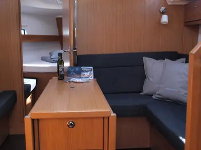 Salon of Sea Wolf, a Bavaria Cruiser 36 sailboat at Primošten, Croatia