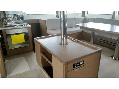 Galley of Ocean, a Lagoon 50 catamaran at Roche Caiman, Seychelles
