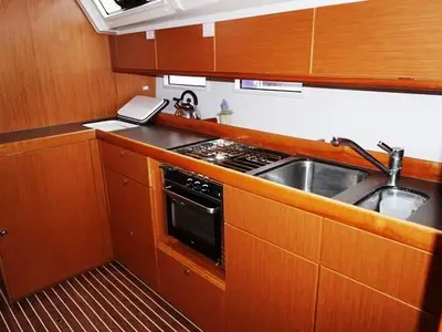 Galley of Leonidas Bavaria 46 Cruiser, a Bavaria 46 Cruiser sailboat at Municipal Unit of Lefkada, Greece