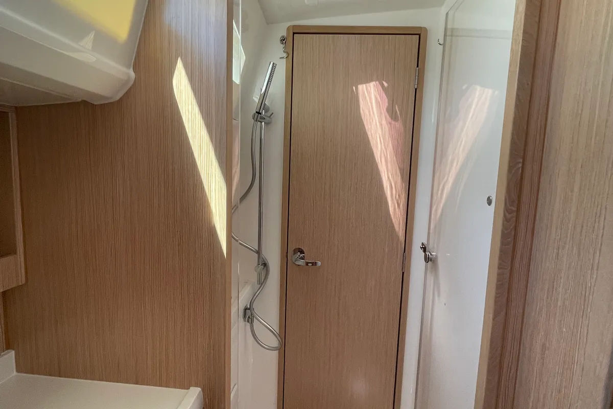 Head on Adonis, a Bavaria Vision 42 sailboat at Preveza, Greece