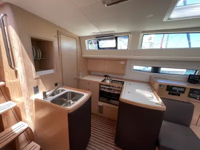 Galley of Adonis, a Bavaria Vision 42 sailboat at Preveza, Greece