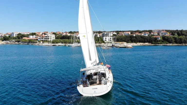 Exterior view of Pauline, a Beneteau Oceanis 41.1 sailboat at Grad Pula, Croatia