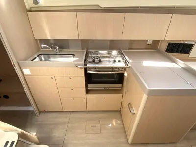 Galley of Pauline, a Beneteau Oceanis 41.1 sailboat at Grad Pula, Croatia