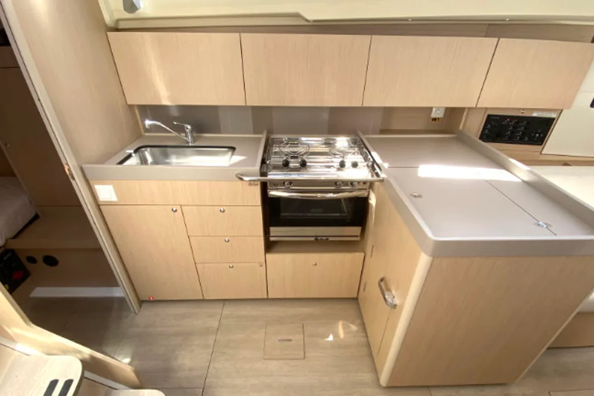 Galley of Pauline, a Beneteau Oceanis 41.1 sailboat at Grad Pula, Croatia