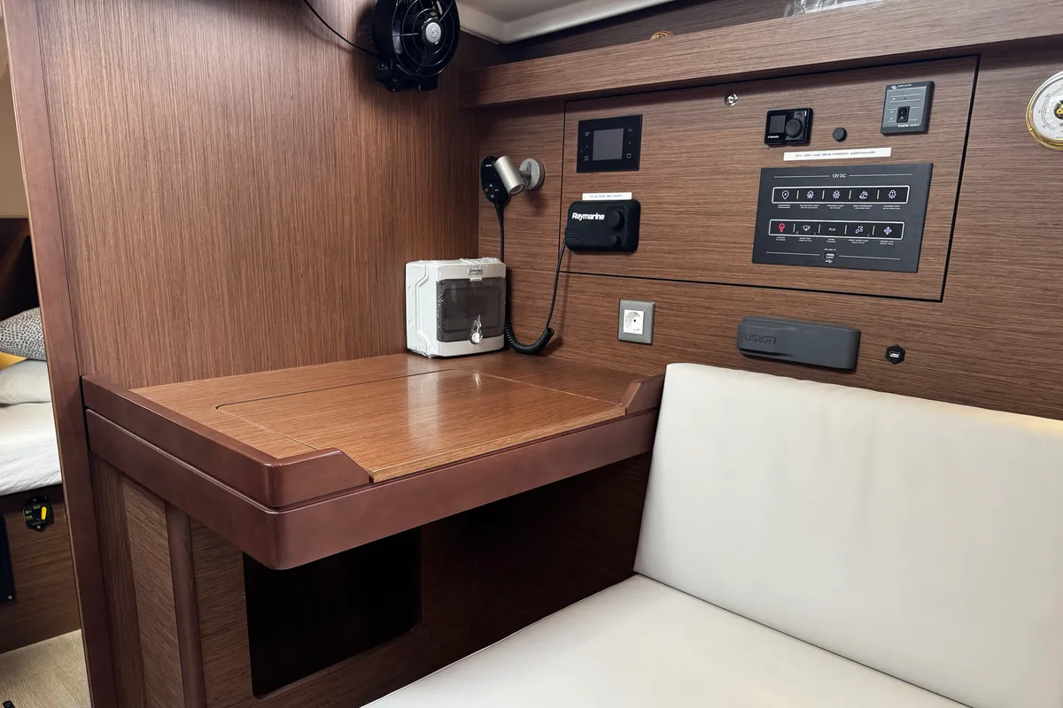 Salon of Bruna, a Beneteau Oceanis 40.1 sailboat at Grad Biograd na Moru, Croatia