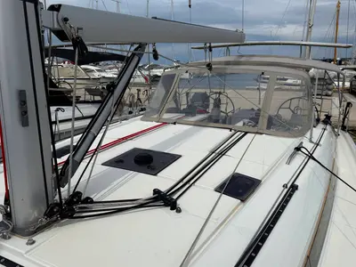Deck of Bruna, a Beneteau Oceanis 40.1 sailboat at Grad Biograd na Moru, Croatia