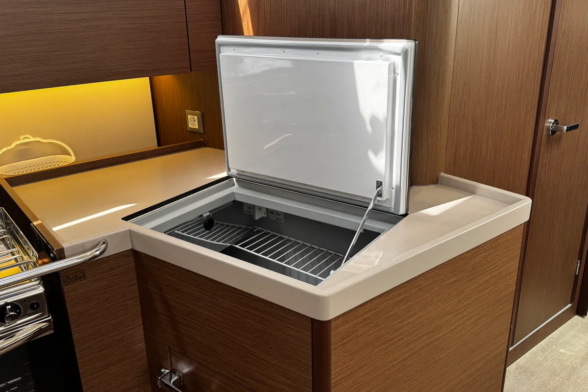 Galley of Bruna, a Beneteau Oceanis 40.1 sailboat at Grad Biograd na Moru, Croatia