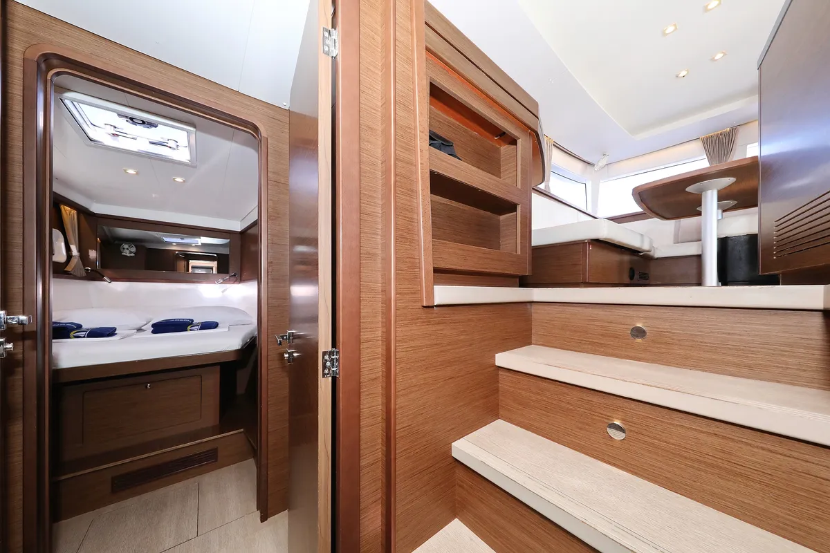 Cabin on Adriatic Queen, a Lagoon 450 S catamaran at Grad Biograd na Moru, Croatia
