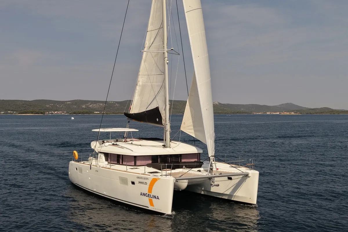 Adriatic Queen, a Lagoon 450 S - 4 + 2 cab. catamaran at Biograd na Moru, Croatia