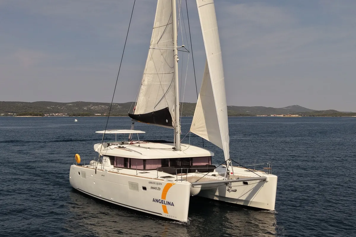 Adriatic Queen, a Lagoon 450 S - 4 + 2 cab. catamaran at Biograd na Moru, Croatia