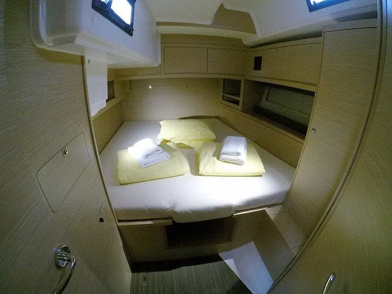Cabin on Vita, a Dufour 530 sailboat at Grad Šibenik, Croatia