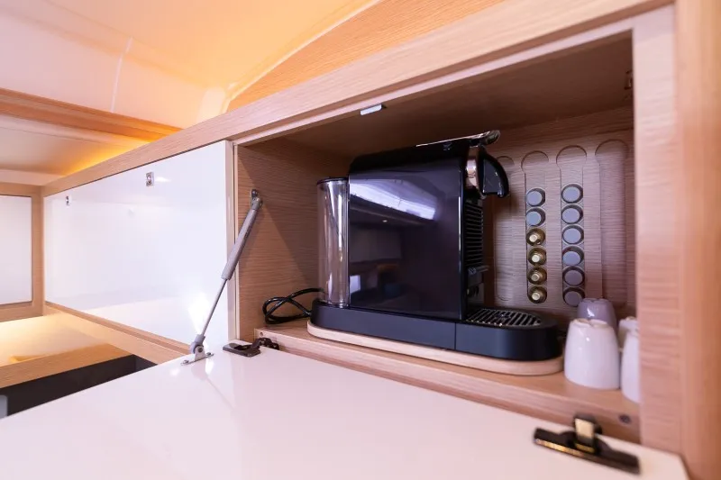 Galley of Vita, a Dufour 530 sailboat at Grad Šibenik, Croatia