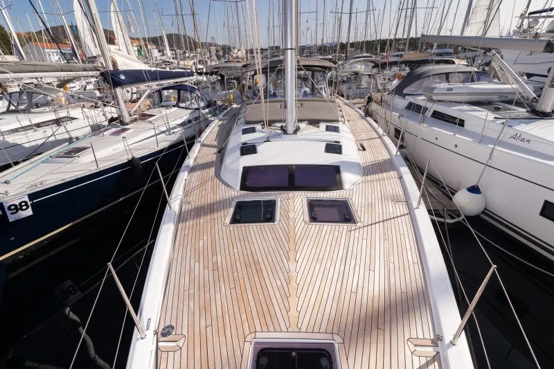 Vita, a Dufour 530 sailboat at Grad Šibenik, Croatia