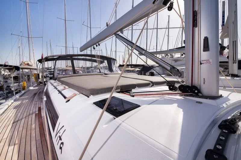 Vita, a Dufour 530 sailboat at Grad Šibenik, Croatia
