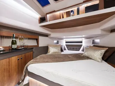 Cabin on Maya Bay 3, a Northman 1200 motorboat at Split, Croatia
