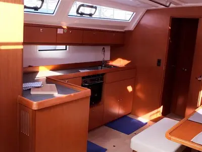Galley of Sibylla - bareboat, a Bavaria Cruiser 46 sailboat at Naples, Italy